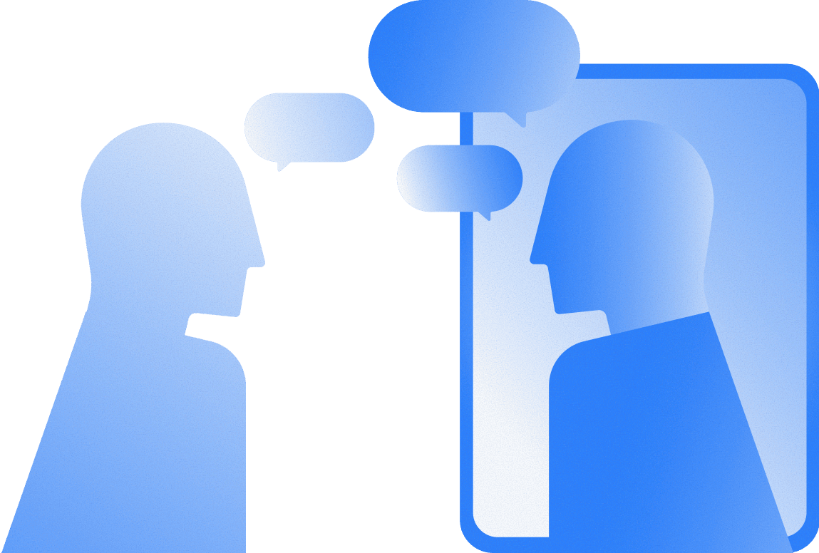 会話中の人物を表すアイコン